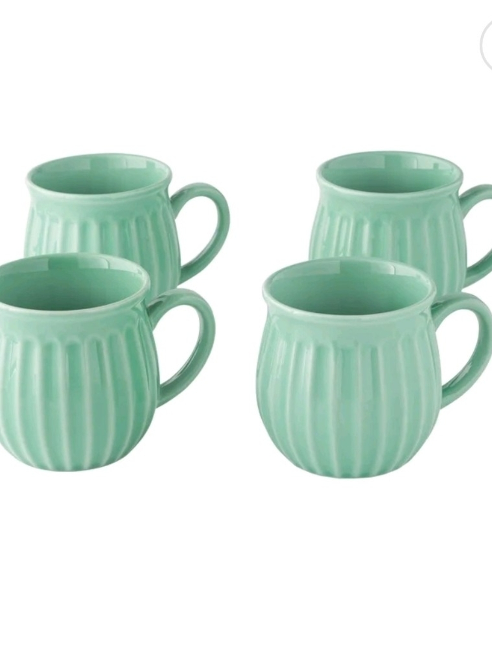 The Pioneer Woman Mugs by Loza Colette, Verdes, 12 oz, 4 game